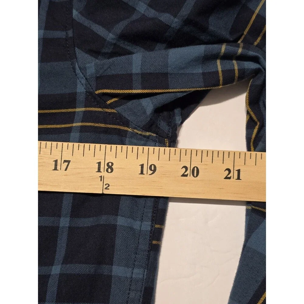 The North Face Men’s Small HAYDEN PASS 2.0 Long Sleeve FLANNEL SHIRT Blue Yellow